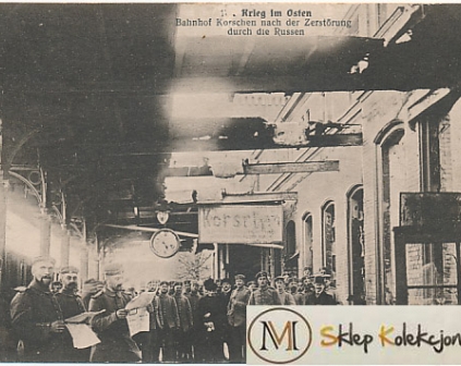 Korsze Dworzec kolejowy 1915r
