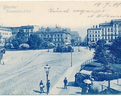 Wrocław Breslau Tauenzin Platz 1901r