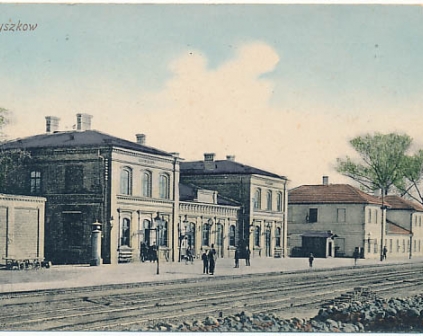 Myszków Dworzec kolejowy 1913r