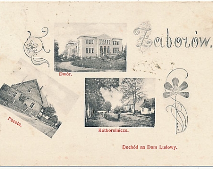 Zaborów Pałac poczta Kółko rolnicze 1912r