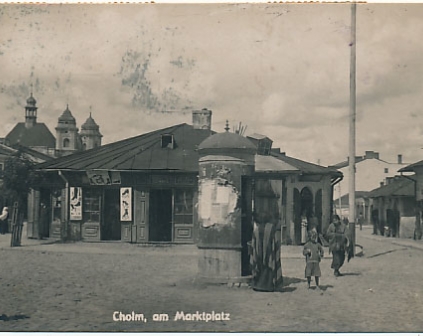 Chełm Rynek sklepy szyldy