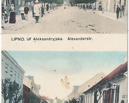 Lipno Ulica Aleksandryjska 1915r