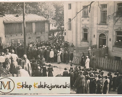    Kalisz Sanatorium TOZ żydzi, pogrzeb 1945r