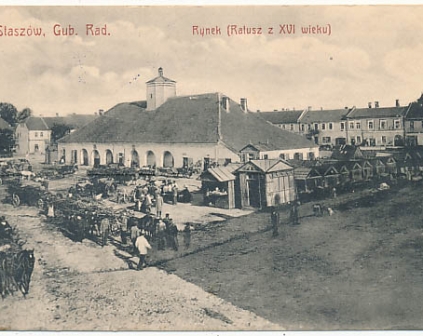 Staszów Rynek i Ratusz 1915r