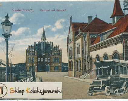 Skalmierzyce Dworzec kolejowy 1917r