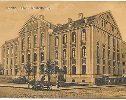 Chojnice Konitz Szkoła dla Chłopców 1910r