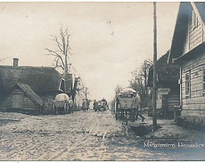 Domaszewicze Ulica wojsko 1916r