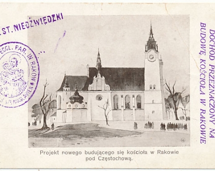 Raków k. Częstochowy Budowa kościoła