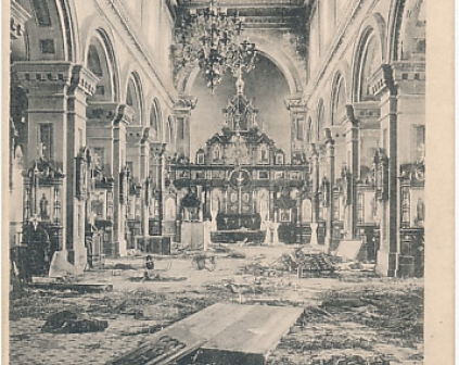 Suwałki Cerkiew wnętrze zniszczenia 1915r