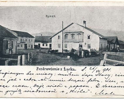 Łącko Pozdrowienie z Łącka 1901r