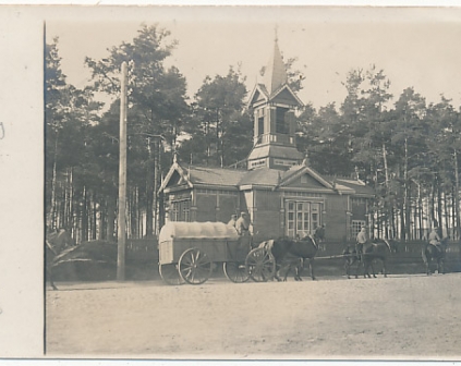 Baranowicze Kościół wojsko konie fotograficzna