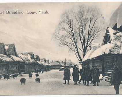 Ostaszyno Ostaschino Ulica wojsko 1916r 