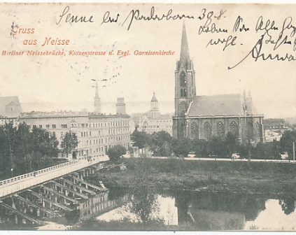 Nysa Gruss aus Neisse 1900r