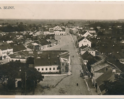 Sejny Widok ogólny synagoga 1934r foto LUNA Sejny