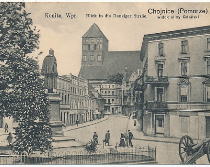 Chojnice Ulica Gdańska około 1910r