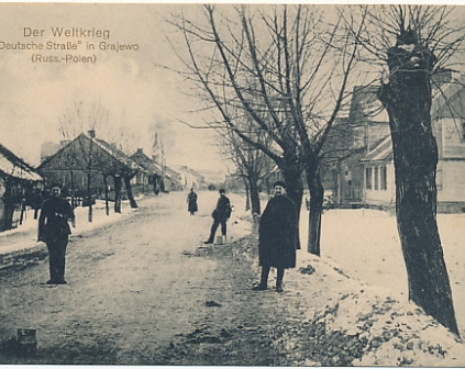 Grajewo Ulica Niemiecka 1915r