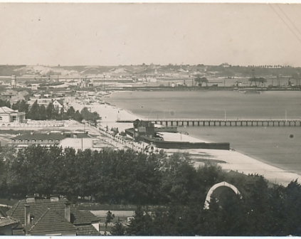 Gdynia Budowa portu 1928r fotograficzna St. Nowak