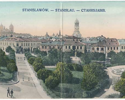 Stanisławów panoramiczna synagoga 1908r