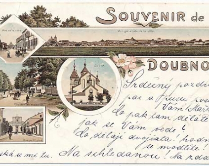 Dubno Souvenir de Dubno 1901r długi adres
