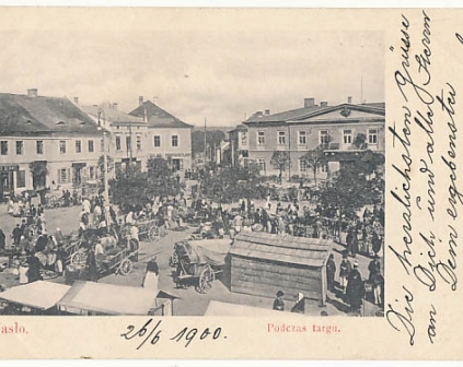 Jasło Rynek targ 1900