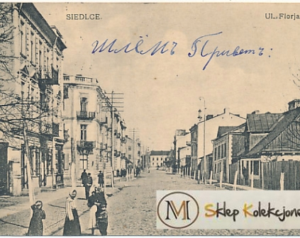 Siedlce Ulica Floriańska carski obieg 1915r