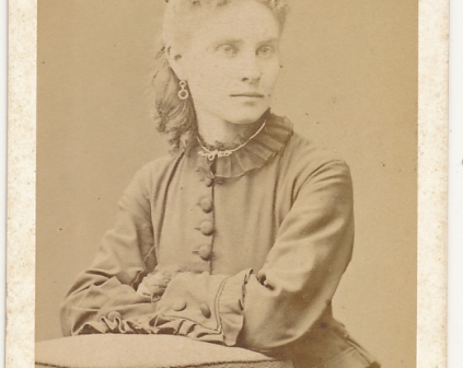 Warszawa Foto. Twardzicki Kobieta kartonik tekturka CDV