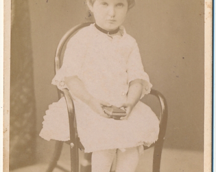 Lwów Foto. EDER dziecko dziewczynka kartonik tekturka CDV