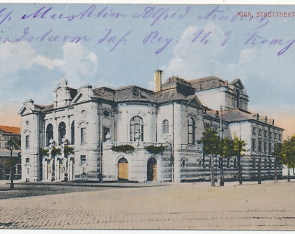  Ryga Teatr Riga Stadttheater 1918r 