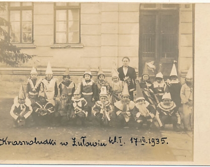 Zułów Zułowo Szkoła  1935r fotograficzna