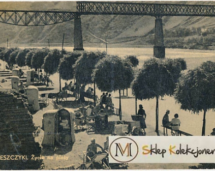 Zaleszczyki Życie na plaży ambulans pocztowy 388