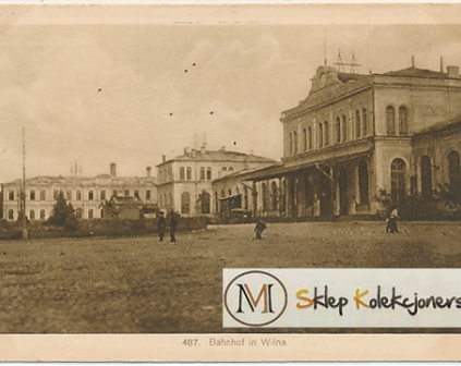 Wilno Dworzec kolejowy 1916