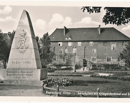 Kętrzyn Rastenburg Ostpr. Pomnik Pułku Grenadierów zwany królem Fryderykiem Wielkim