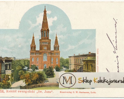 Łódź Kościół Ewangelicki carski obieg 1905r