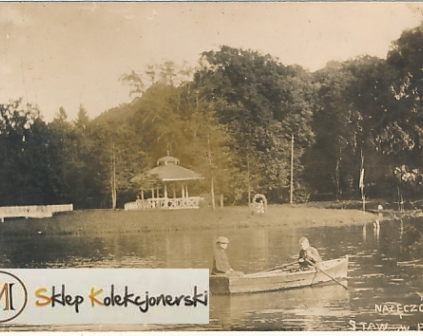 Nalęczów Stawa w Parku fotograficzna stempel 1933r