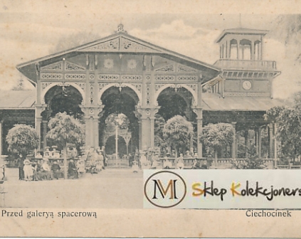 Ciechocinek Przed galerią spacerową 1910r