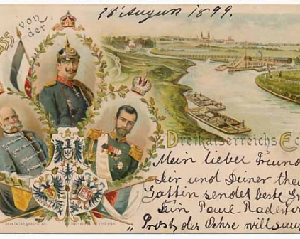 Mysłowice Myslowitz Dreikaiserreichsecke 1899r