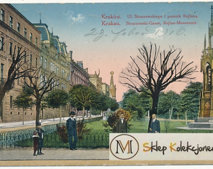   Kraków ul. Straszewskiego PIĘKNY ozdobny obieg K.u.K
