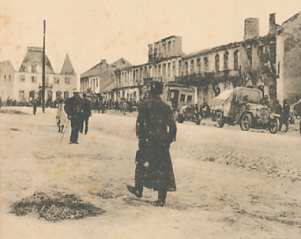 Piaski koło Lublina ulica Główna żyd 1919r