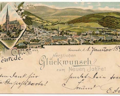 Nowa Ruda Gruss aus  Neurode 1897r