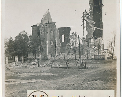 Wiązownica pow. Jarosław Zniszczony kościół 1915