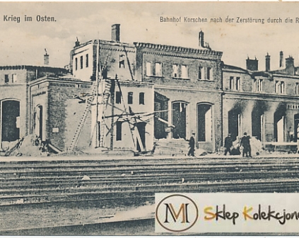 Korsze Dworzec kolejowy 1915r