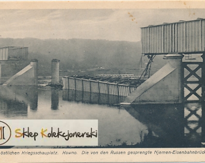 Kowno Zniszczony most Vom ostlichen Kriegsschauplatz 