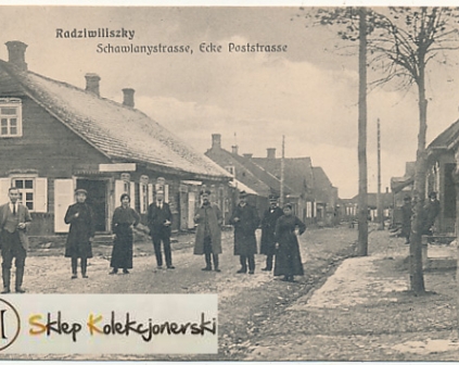 Radziwiliszki Ulica ludzie 1916r