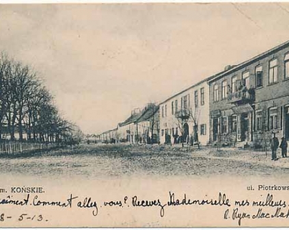 Końskie ul. Piotrkowska 1913r