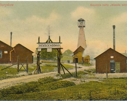 Borysław Kopalnia nafty Wesoła wdówka 1909r