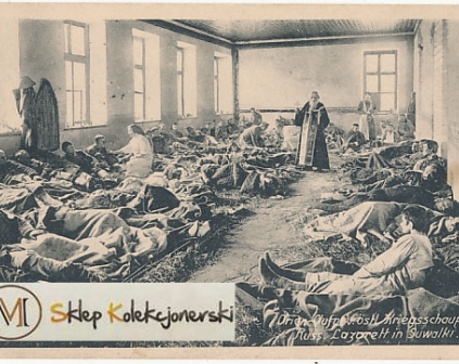 Suwałki Rosyjski Lazaret pop błogosławieństwo 1916r