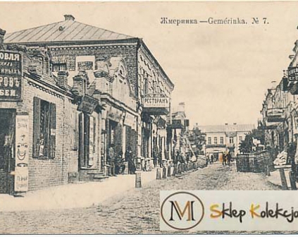 Żmerynka Ulica sklepy 1915r