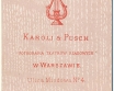 Warszawa Foto. KAROLI & Pusch kartonik tekturka CDV