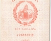 Warszawa Foto.MARION 1877r kartonik tekturka CDV